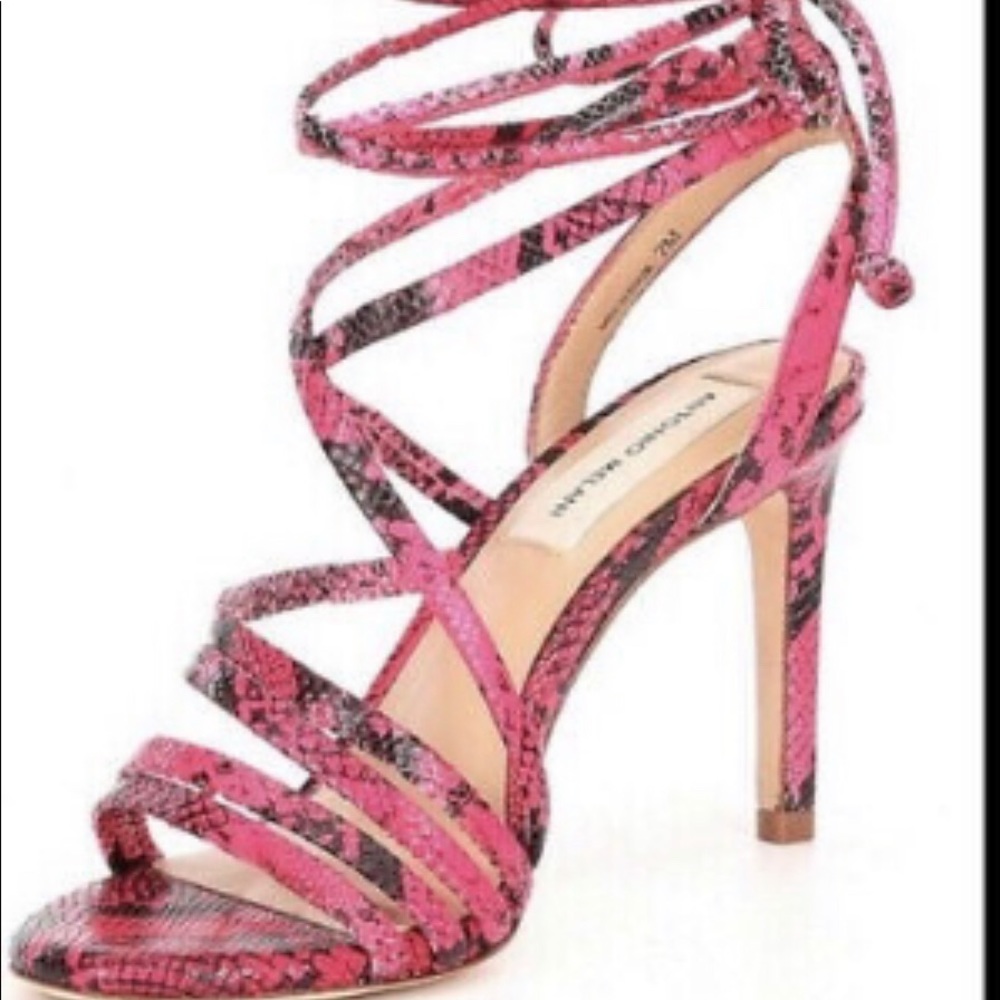Antonio Melani -Vaylyn Pink Snake Print Leather